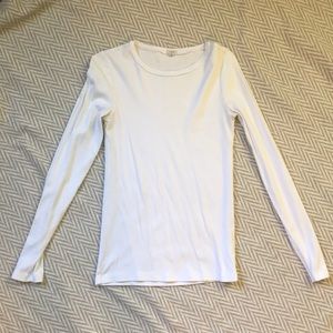 White Long Sleeve Top